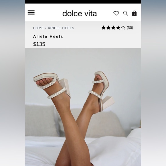 Dolce vita Ariele Pearl heels size 7 worn twice - Picture 2 of 6